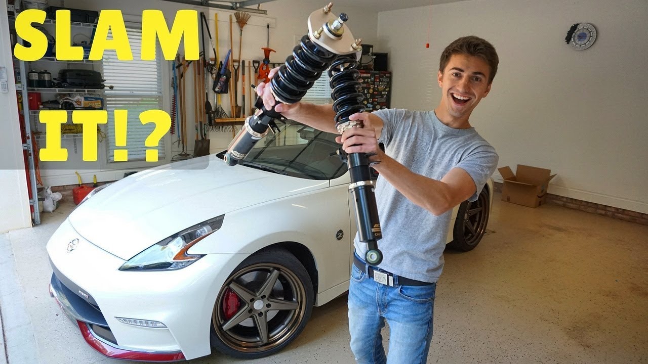 Installing Coilovers On My Nissan 370Z Nismo!! SLAM IT