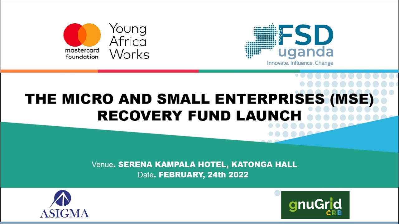 THE MICRO AND SMALL ENTERPRISES (MSE) RECOVERY FUND LAUNCH.