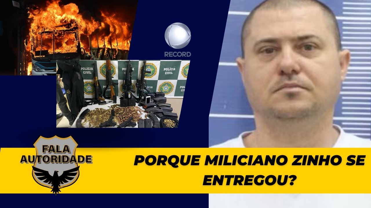 Delegado comenta prisão do miliciano Zinho e opina a favor de transferência para cadeia fora do RJ