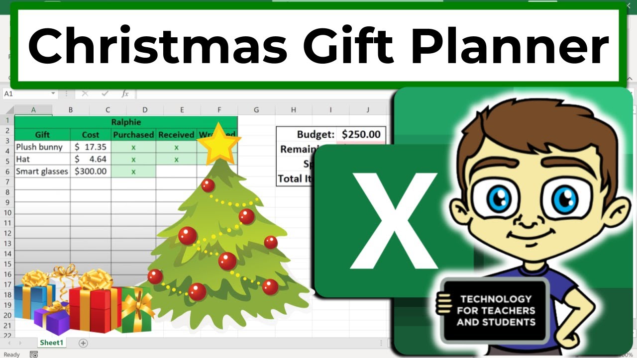 Make a Christmas Gift Planner in Excel