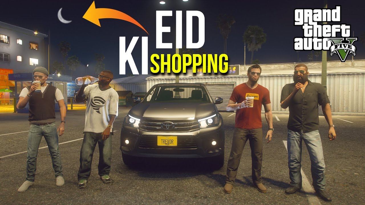 EID KI SHOPPING | CHAAND RAAT | GTA 5 MODS GAMEPLAY