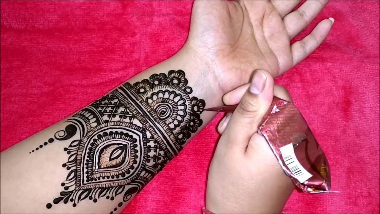 Traditional Indian Bridal Mehndi Design for Front Hand || Full Hand Heena Design 2018