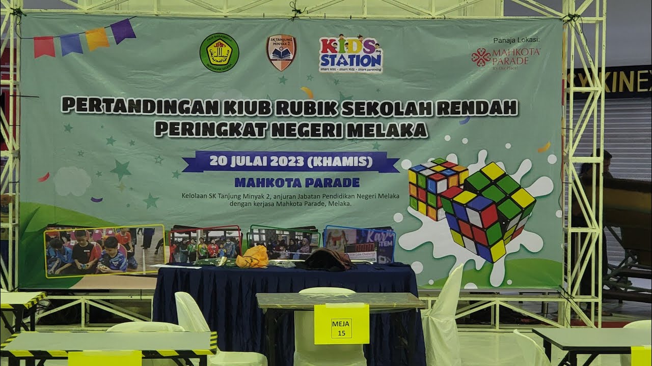 Pertandingan Kiub Rubik 3x3 Sekolah Rendah Peringkat Negeri Melaka pada 20 July 2023
