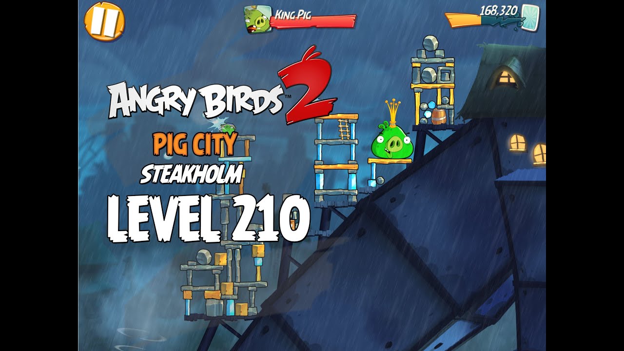 Angry Birds 2 Boss Fight 24! King Pig Level 210 Walkthrough