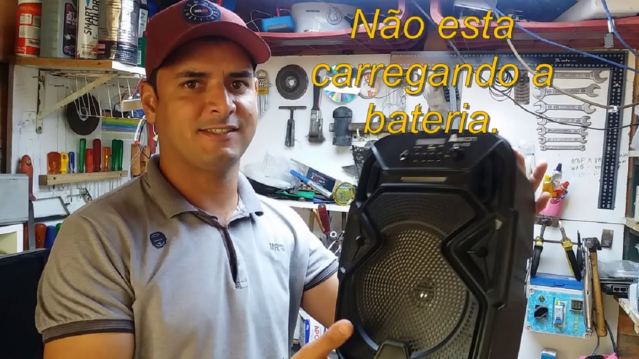 ‎Caixa de Som Bluetooth, não carrega a bateria.