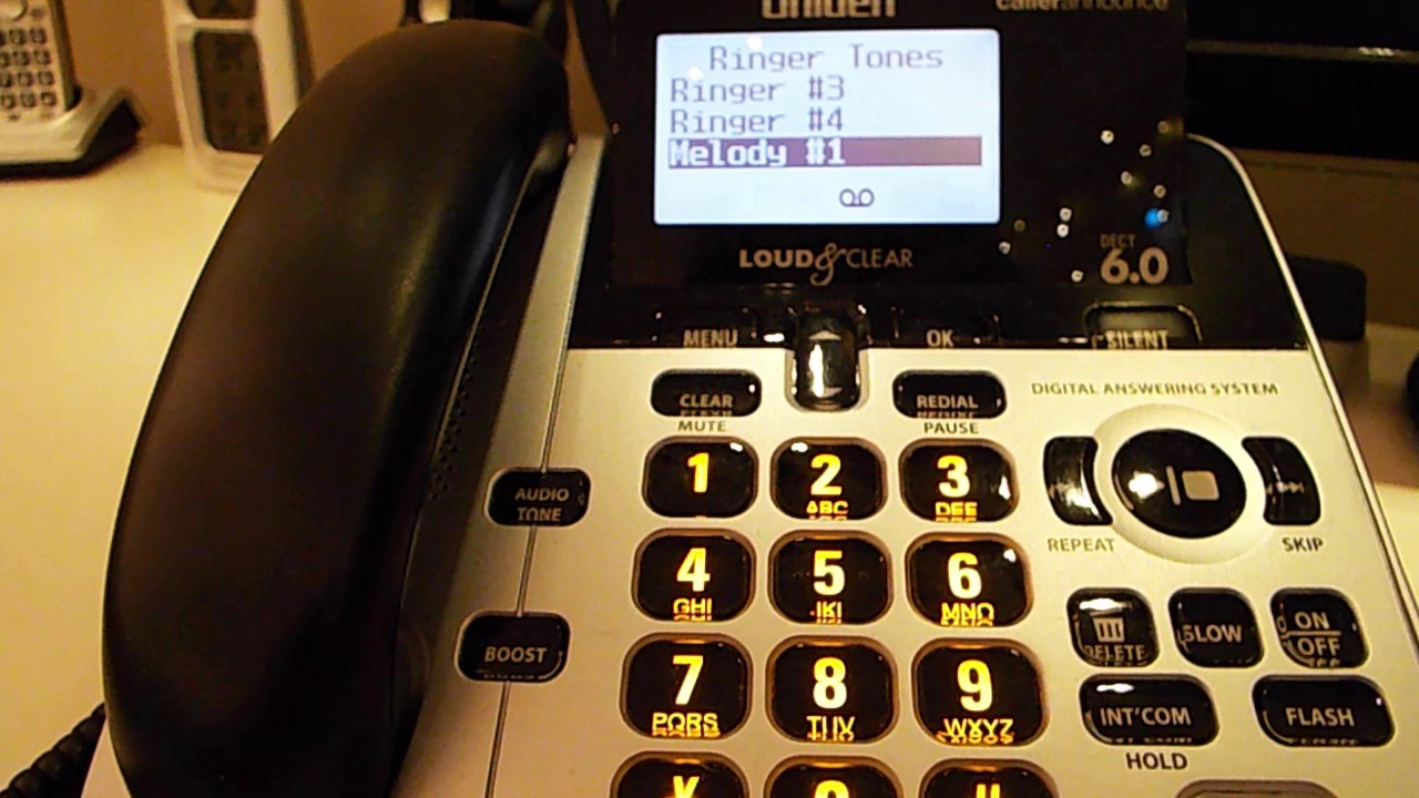 Ringtones on the Uniden D3098S Loud & Clear
