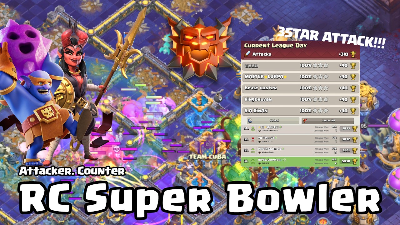 [CLASH OF CLANS] Day 10 | RC Super Bowler Attack!!