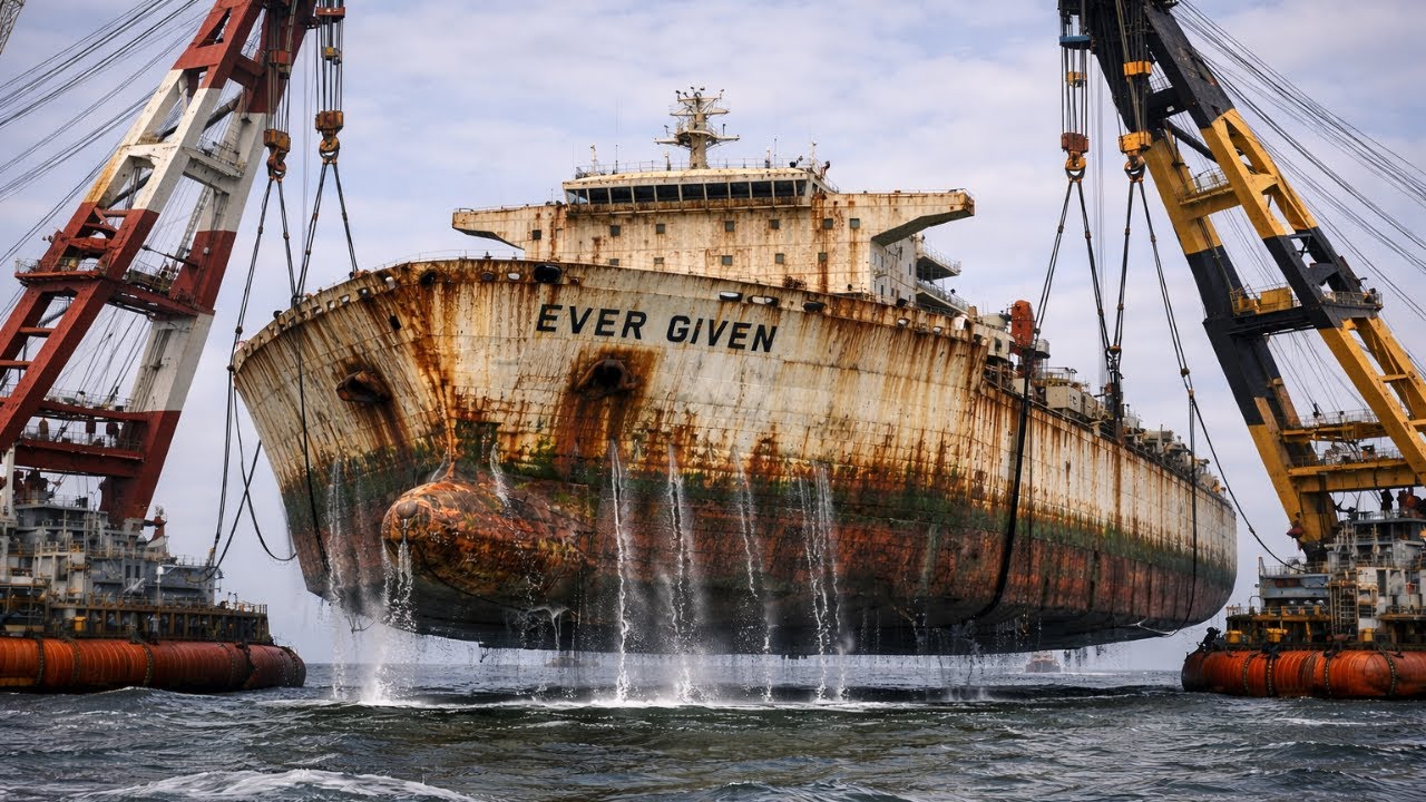 Ever Given Restoration | POV 4K ASMR Rebuild (No Talking) | Mega Ship Transformation