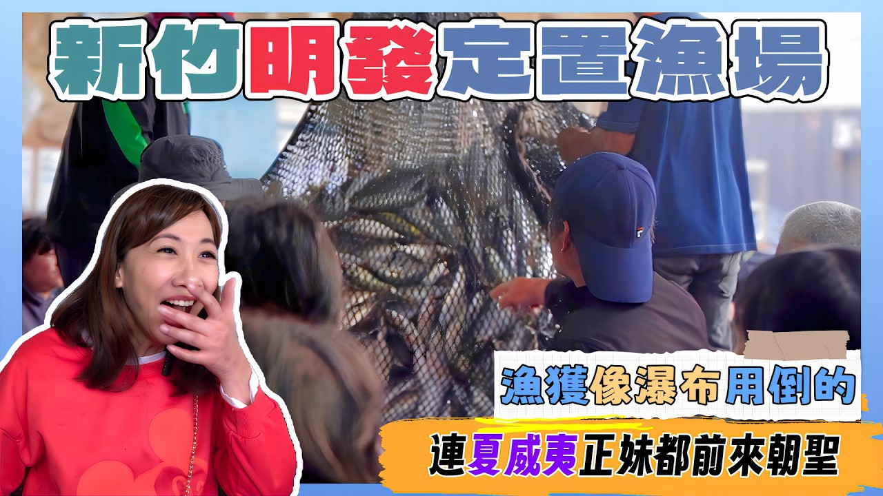 新竹明發定置漁場丨漁獲像瀑布用倒的丨搶魚大作戰丨第一次買魚遇到美國正妹丨現流現撈最新鮮丨新手來這該麼做?丨