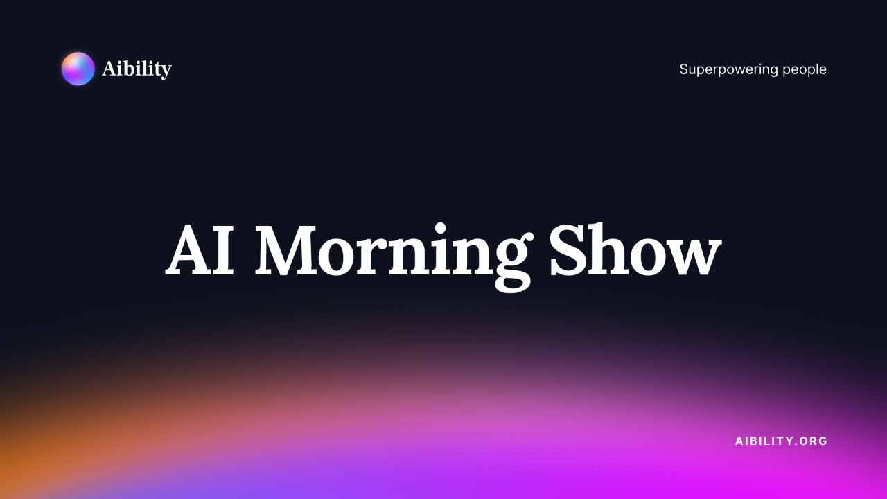 AI Morning show 13. 8.