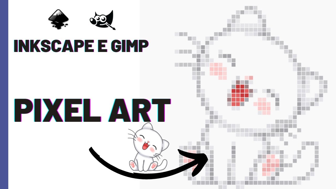 Pixel art com gimp e inkscape