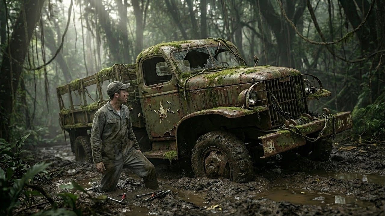 Oddly Satisfying ASMR Vehicle Restoration | Abandoned WWII GMC CCKW 6×6 Truck to Like New