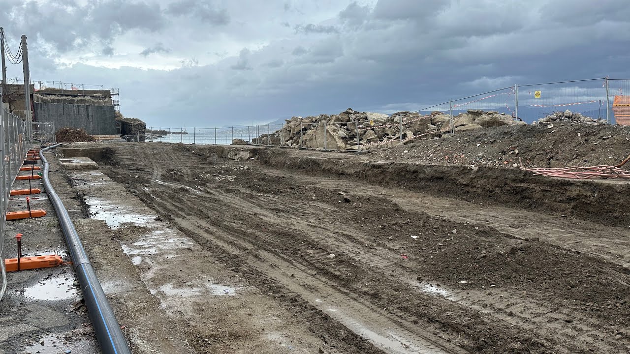 Via don Blasco, demolito il viadottino Portalegni. Ora la ricostruzione 