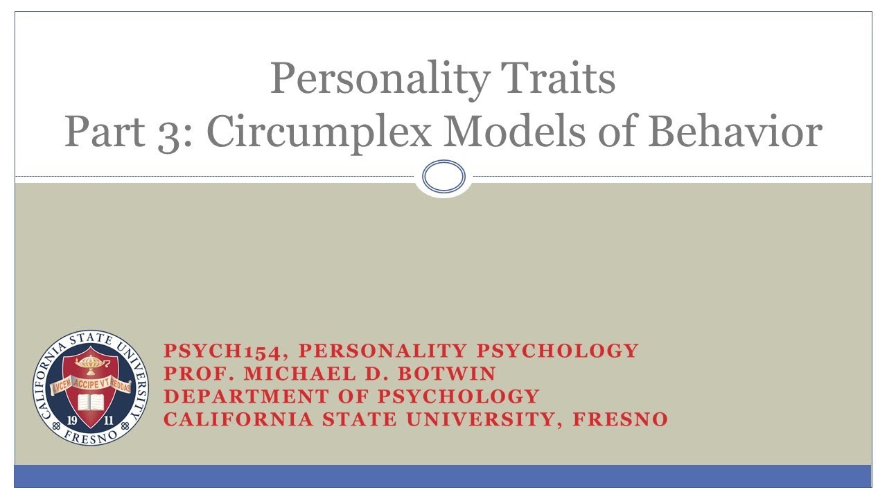 Personality Traits (Part 03)    Interpersonal Circle