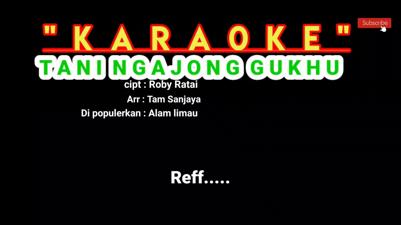 KARAOKE - Tani Ngajong Gukhu - cipt..Robi Ratai || arr..Tam sanjaya