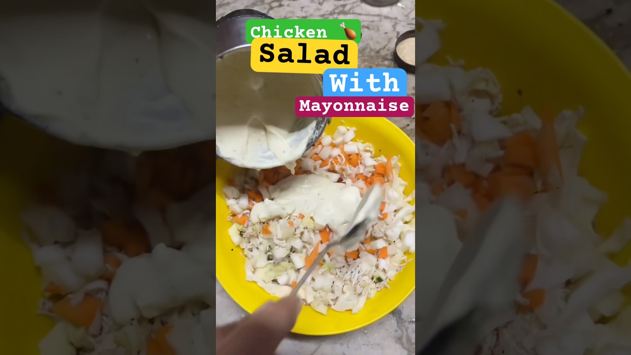 Chicken salad with mayonnaise | cooking diaries | #daily vlog22