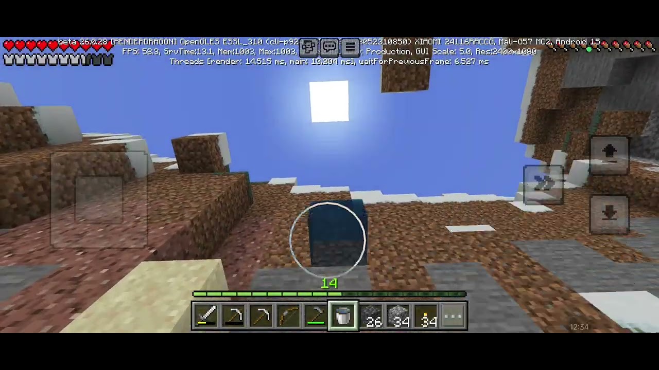Граю в minecraft дім в зимовому селі 