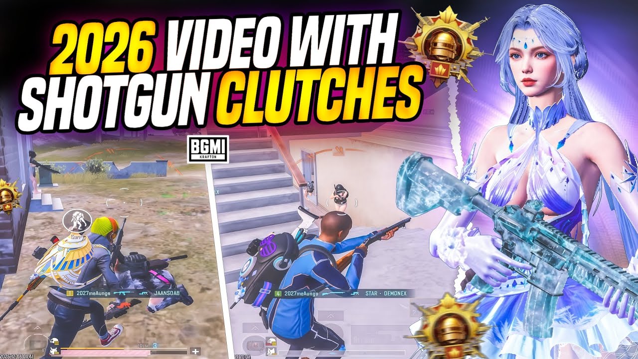 2026 first video | shotgun meta 🗿 bgmi 120 fps montage 
