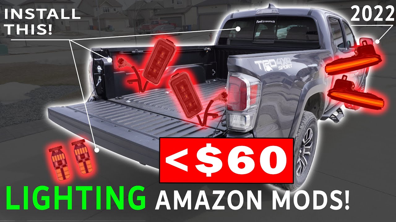 AMAZON LIGHTING ACCESSORIES INSTALL on the 2022 Toyota Tacoma TRD Sport | PART A