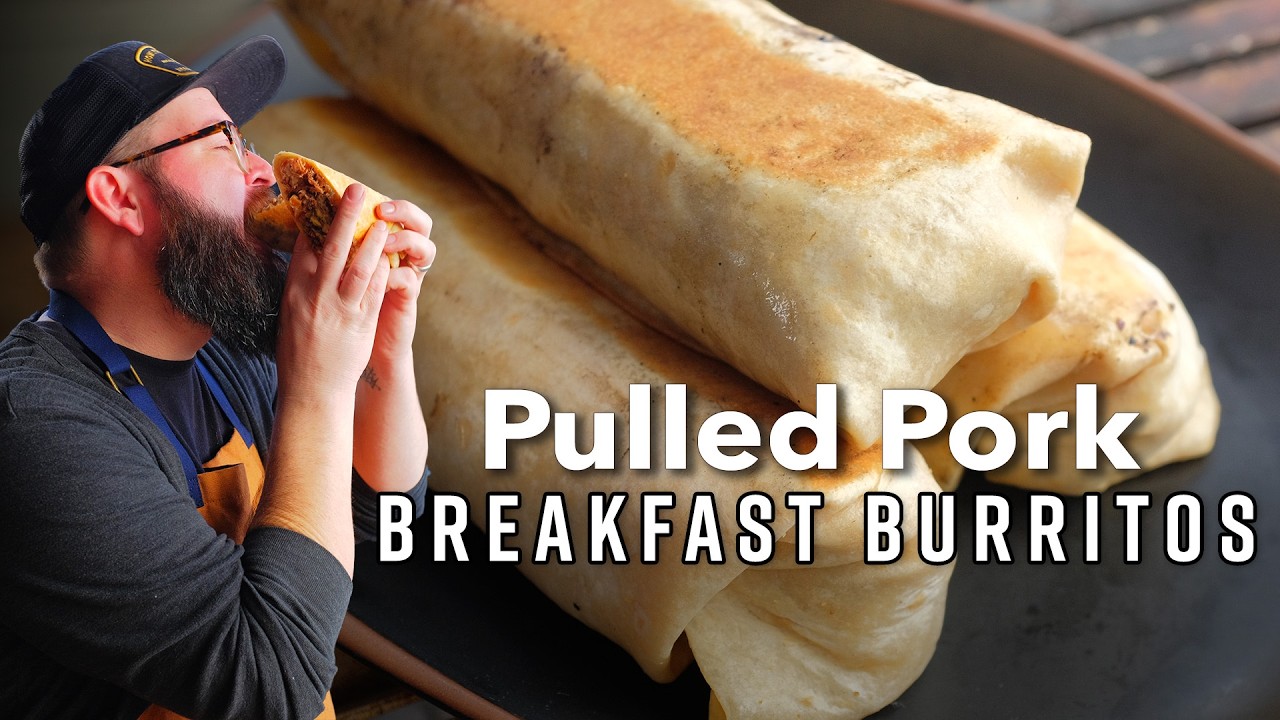 Pulled Pork Breakfast Burritos Recipe | Smoky BBQ Breakfast Wraps with Chef Tom