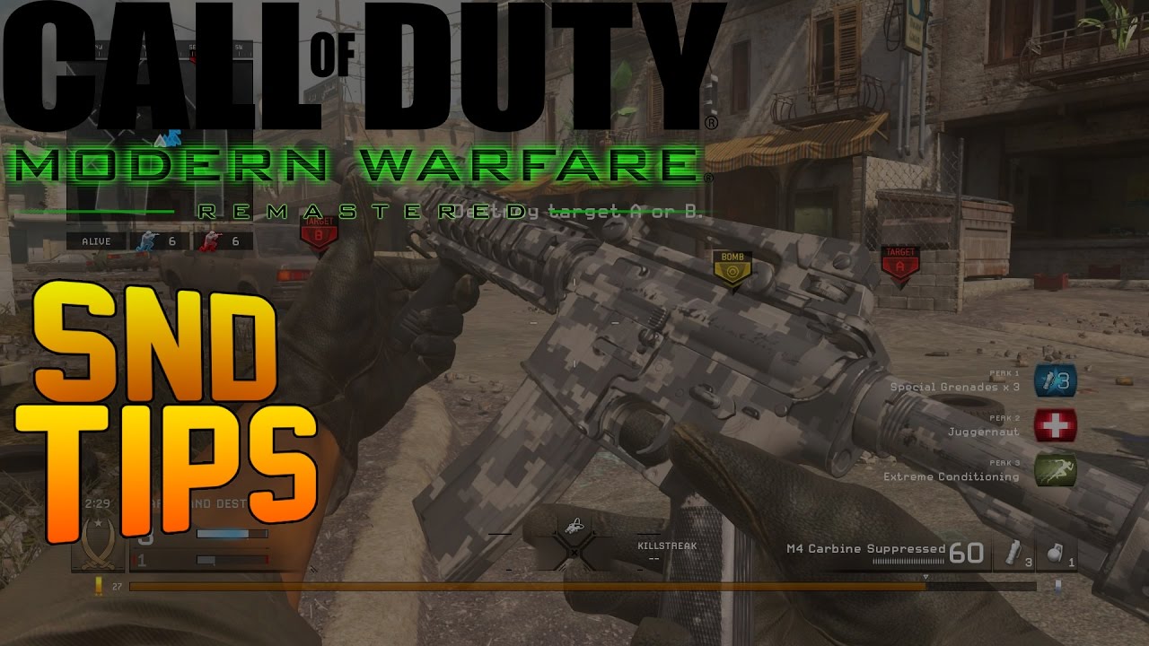 COD 4 Remastered - How To Get Better! (MWR SnD Competitive Tips)