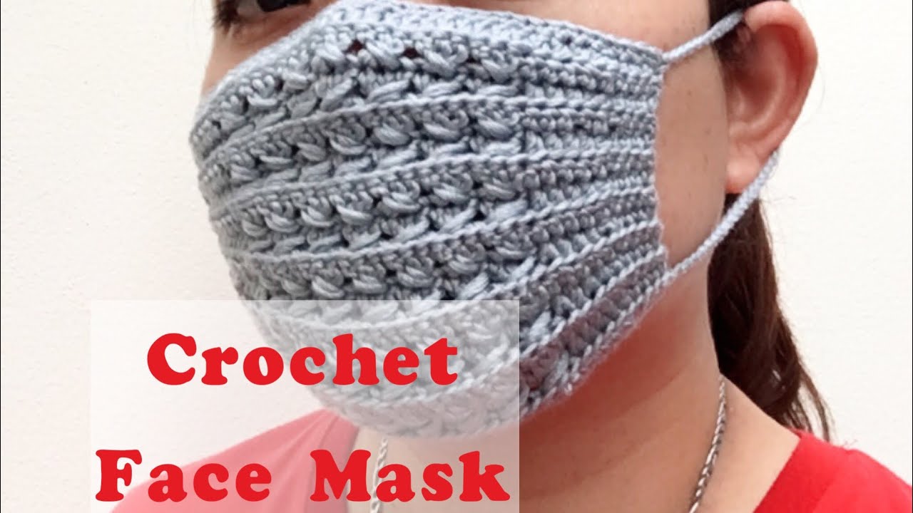 How to Crochet Face Mask / หน้ากากอนามัยโครเชต์ ลายพัด แบบง่าย