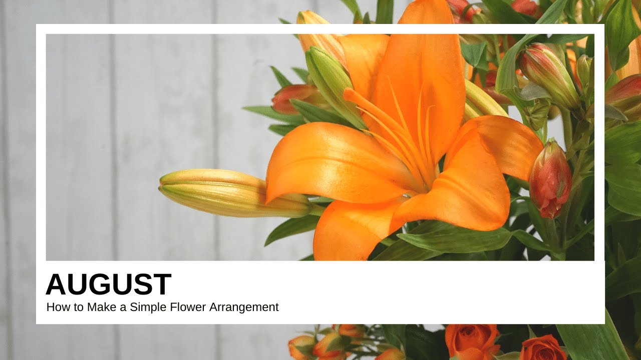 How to Make a Flower Arrangement in Cylinder Vase with Orange Slices
