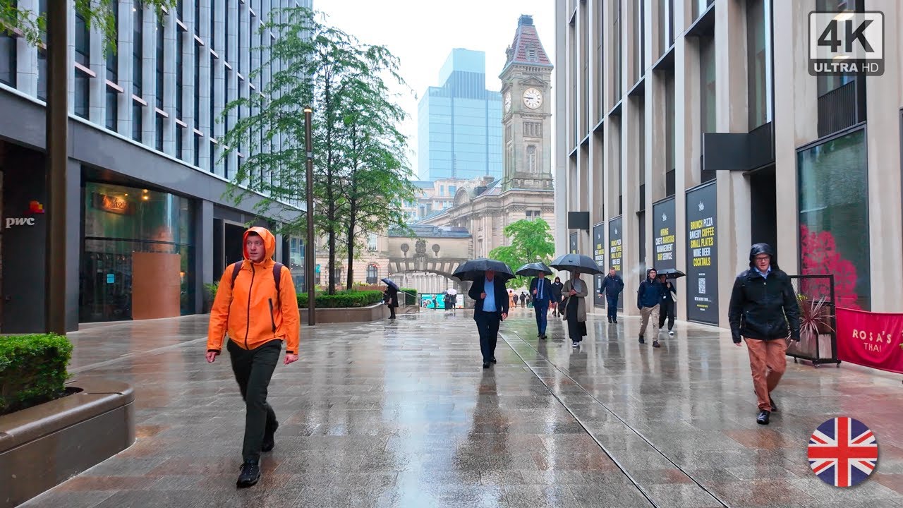 Brum in the Rain: A City Stroll Through Birmingham's Streets