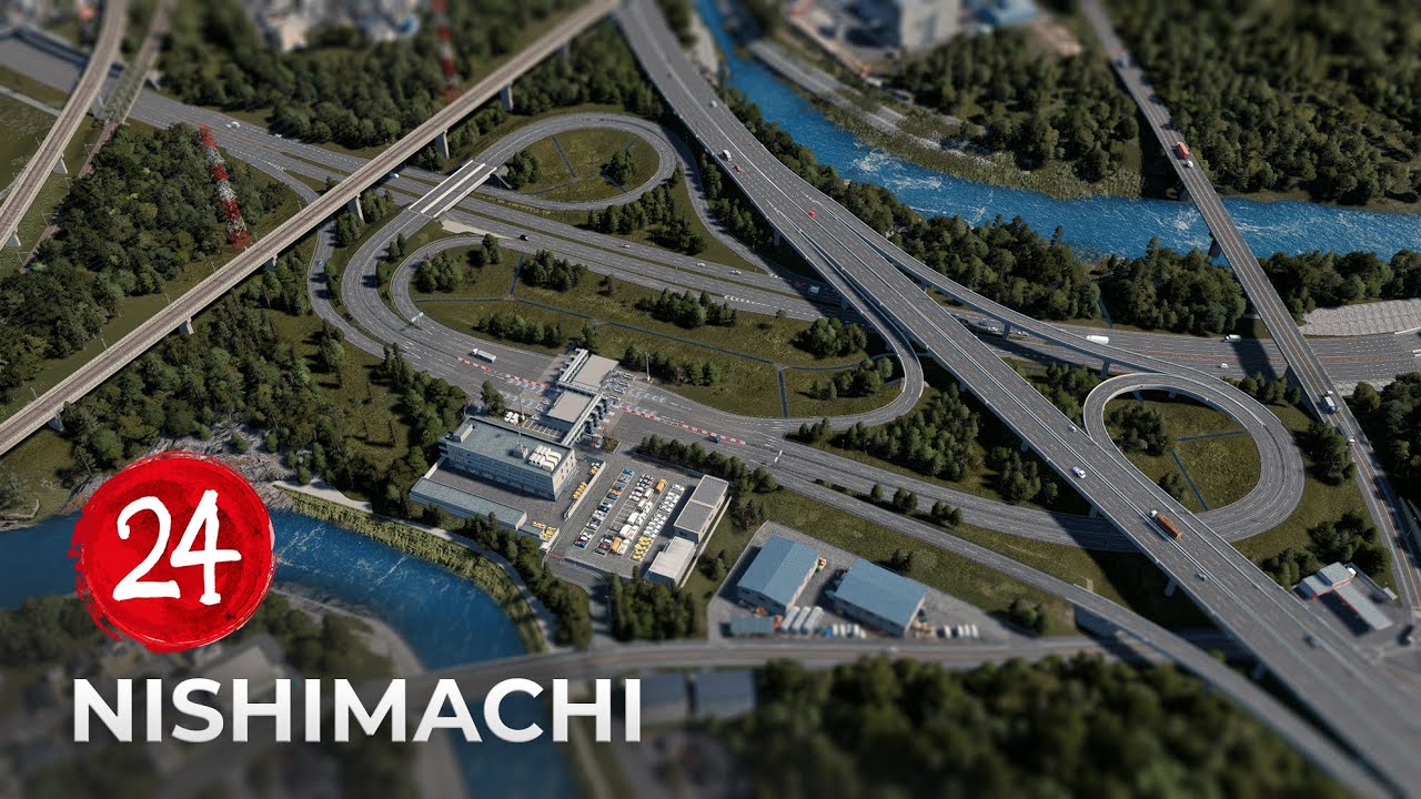 Nishimachi EP 24 - Транспортная развязка Тояко -  Cities Skylines