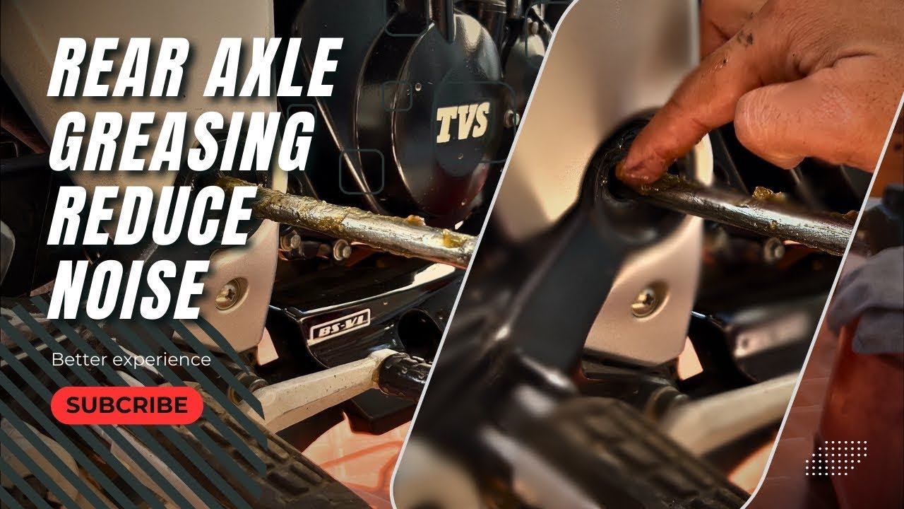How to reduce rear swingarm noise problem #motocycle #maintenance