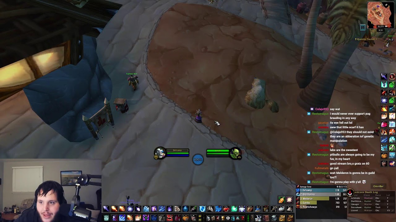 HITTING 60 TONIGHT!!! Hardcore DUO with Melderon (Mage/Rogue) About to DING 60!!!
