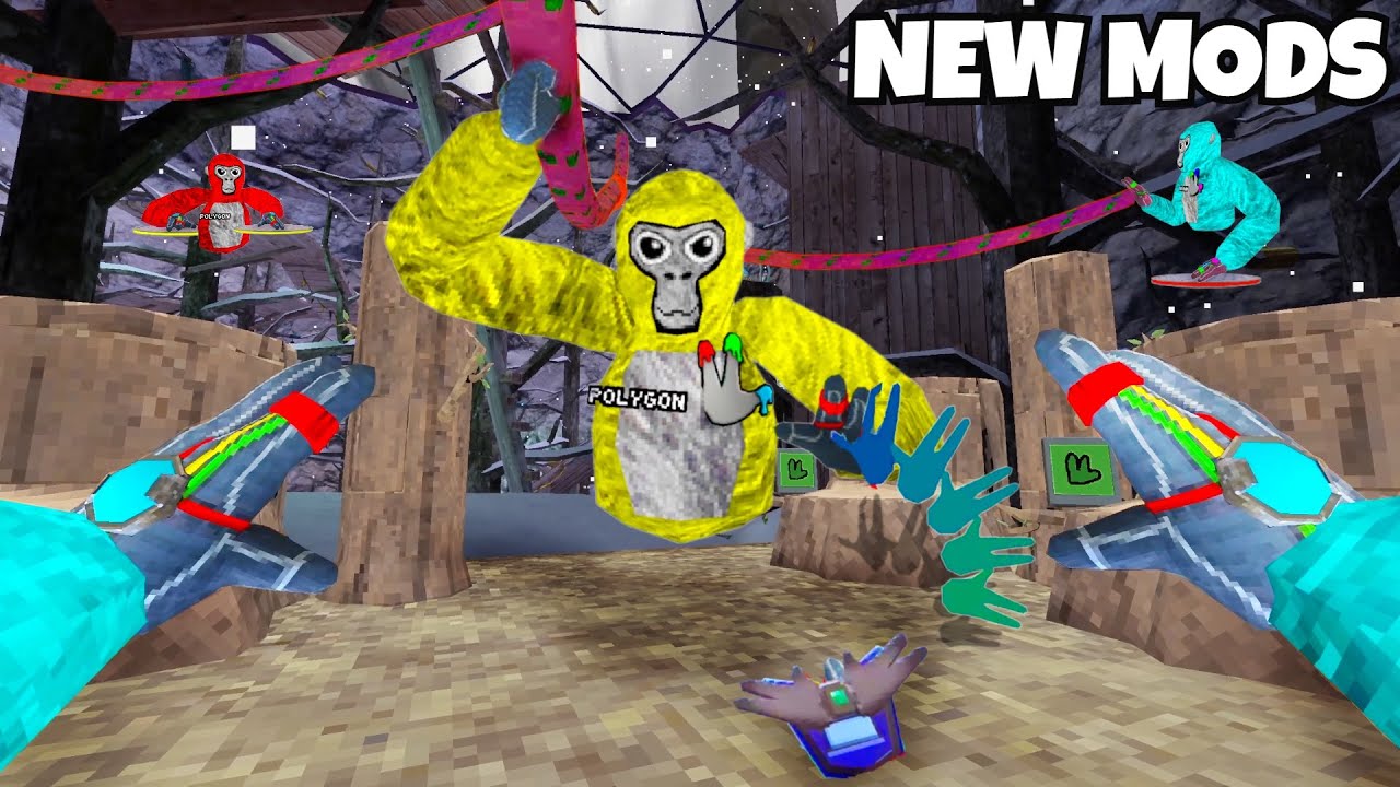Gorilla Tags New AIR CONTROL Mods Update… (Ziplines, platforms)