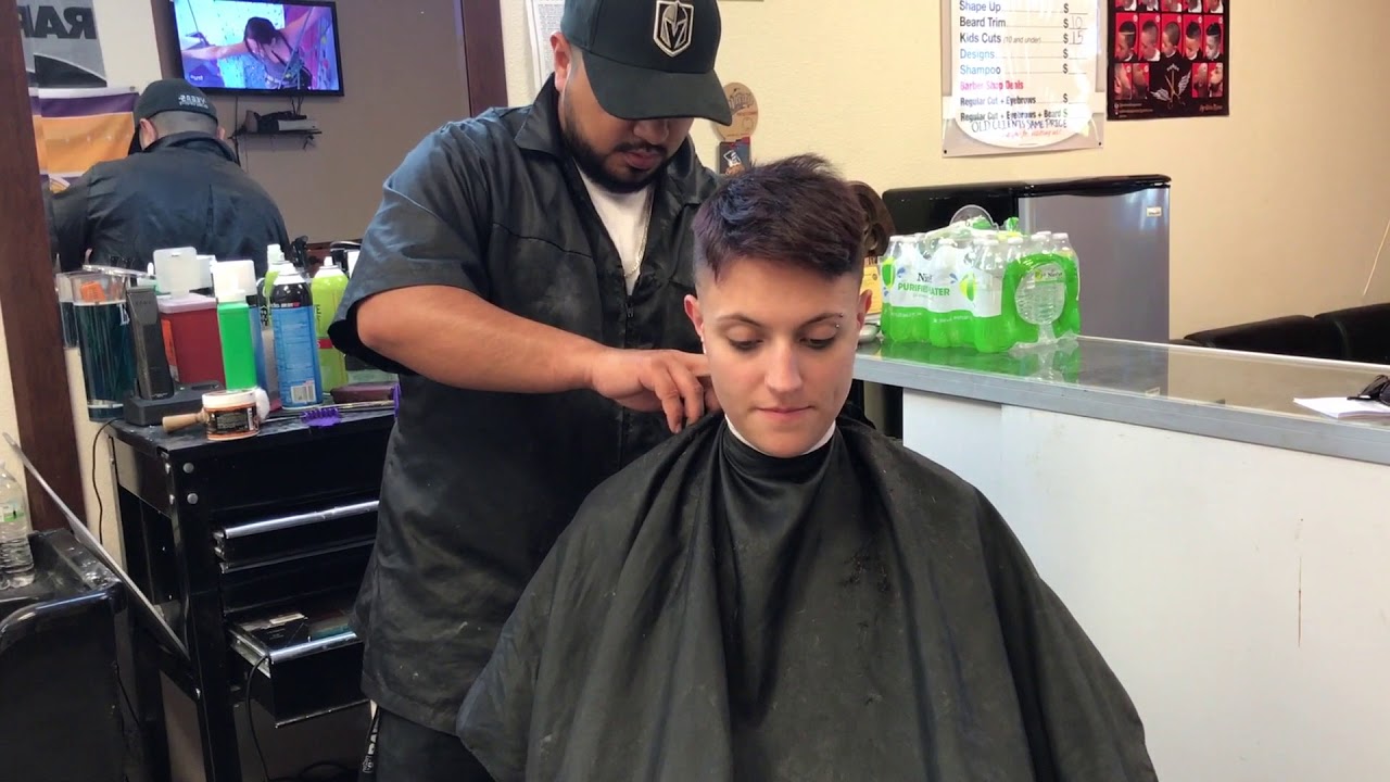 Danni LV 2: She Gets a Hard Part Short Haircut (YT Original)