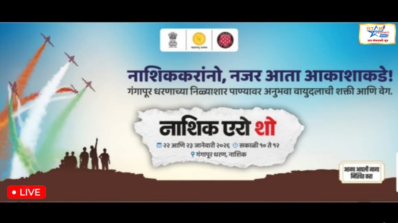 Day 2| सूर्यकिरण एअर शो 2026, एअर फोर्सच्या विमानांची नाशिक मध्ये चित्तथरारक प्रात्यक्षिके,Nashik