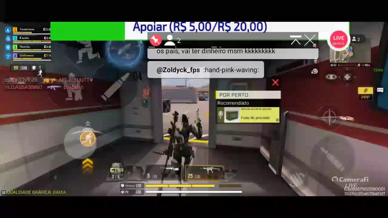 live de COD de graça vem pra live