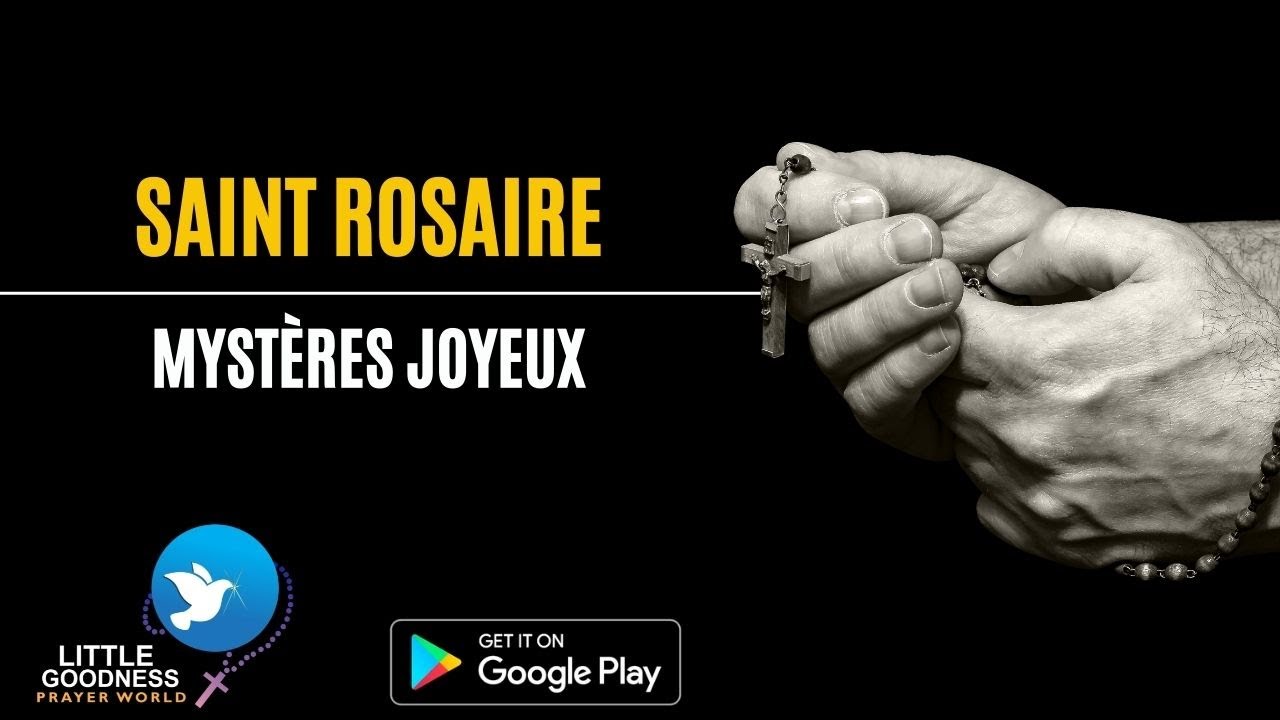 SAINT ROSAIRE |Mystères Joyeux |HOLY ROSARY IN FRENCH-Joyful Mysteries|Monday & Saturday Rosary