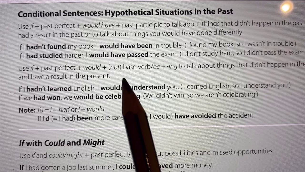 شرح قاعدة Conditional sentences: Hypothetical situation in the Past للصف اول ثانوي Mega Goal 2