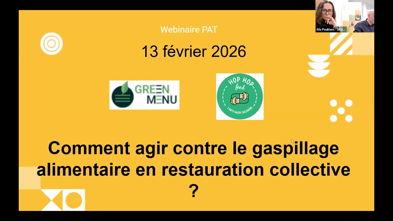Webinaire PAT en Hauts-de-France #6 - Lutte contre le gaspillage alimentaire
