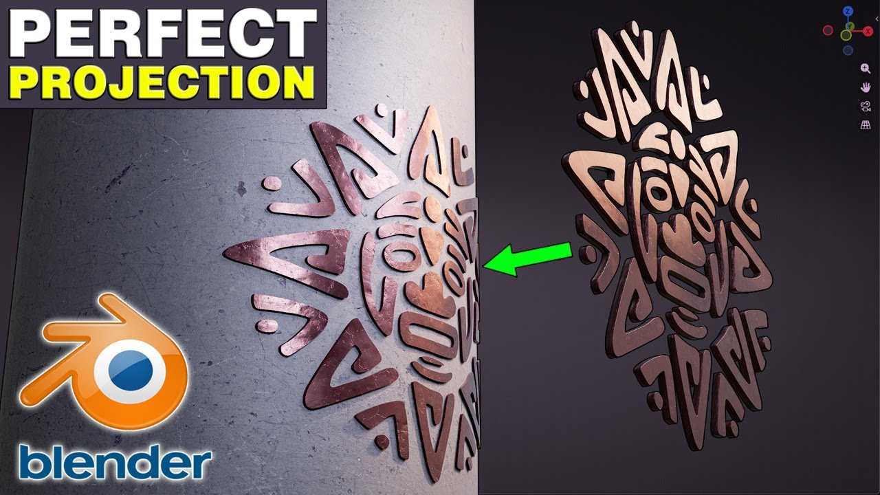 How to Project a 3D Model on to a Curved Surface (Blender Tutorial)