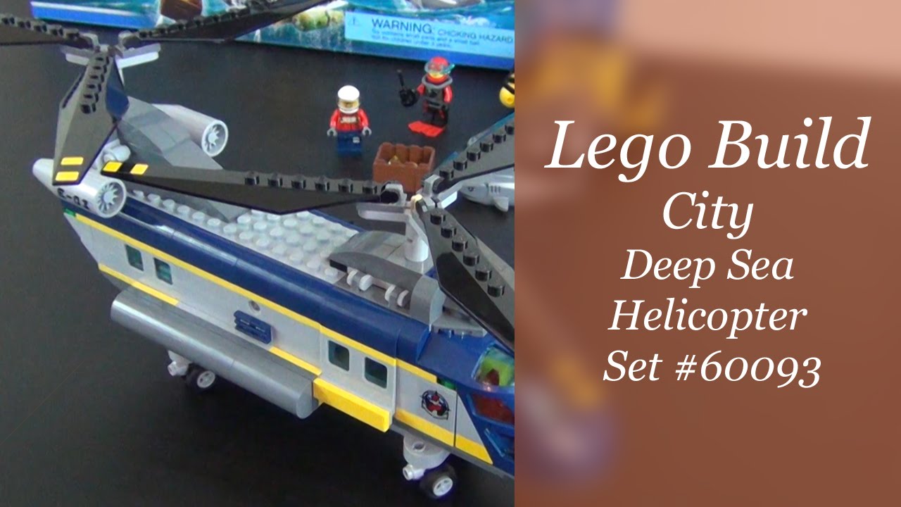 Let's Build - Lego City Deep Sea Helicopter Set #60093