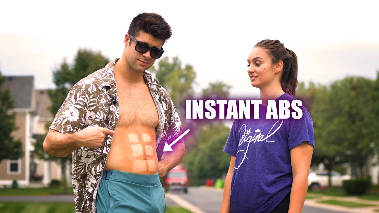 Trying 5 Instant 6-Pack Ab Hacks - Girl Reacts