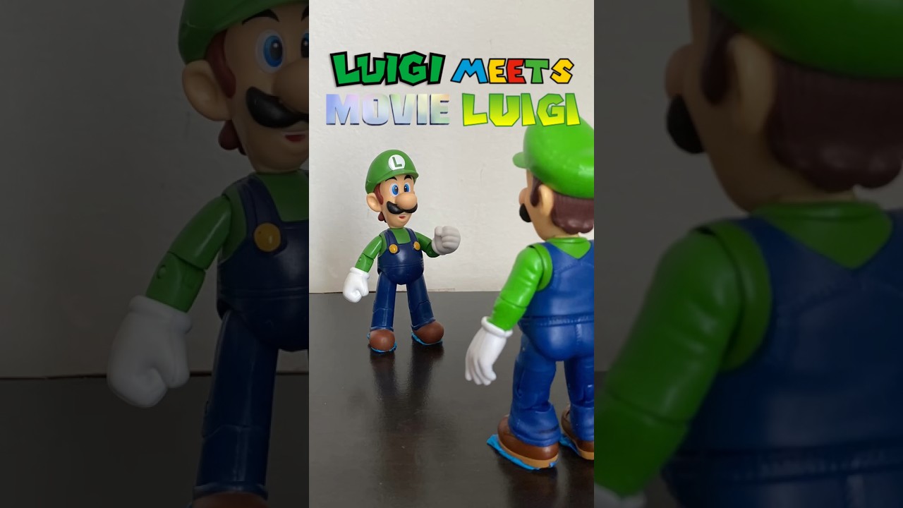 Luigi Meets Movie Luigi (Stop-Motion)