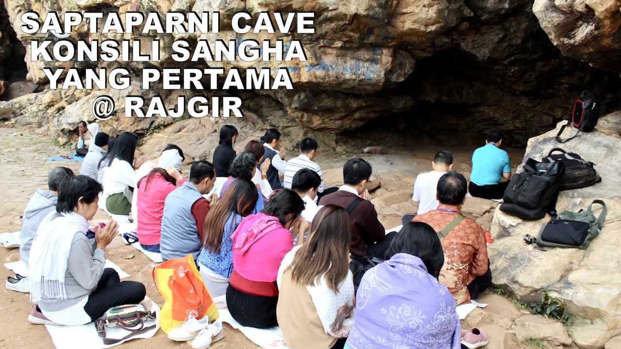 SAPTAPARNI CAVE TEMPAT KONSILI PERTAMA @ RAJGIR ( DHAMMAYATRA FEB 2020 )