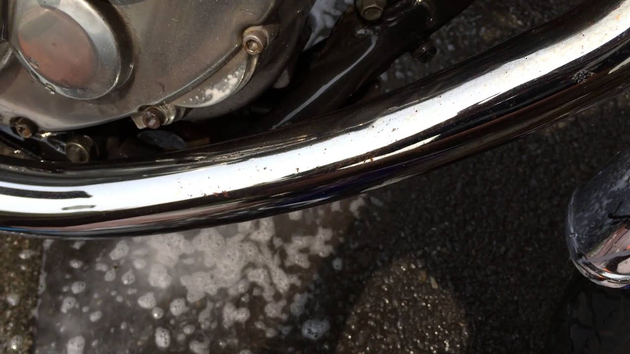 誰でも出来るバイクメンテ・200円で出来るメッキのサビ落とし