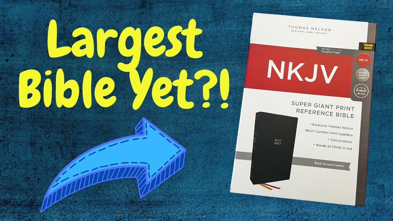 NKJV Super Giant Print Reference Bible.  MASSIVE 15 point Font