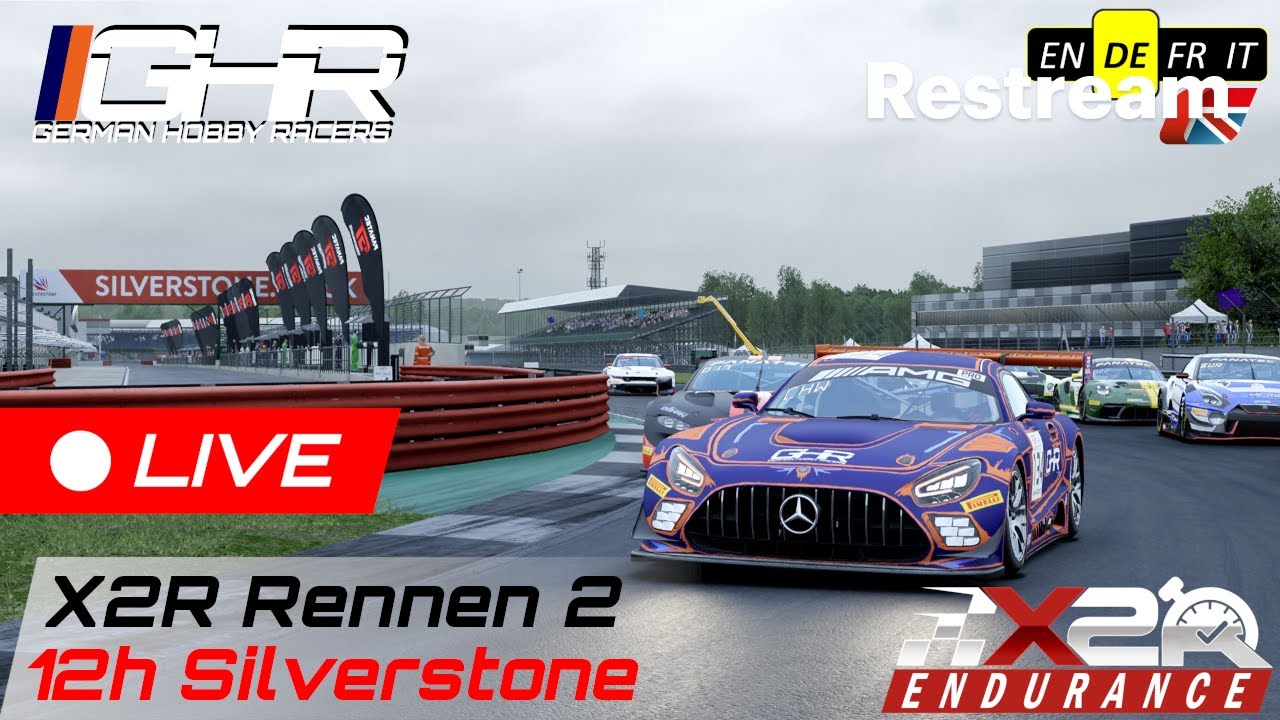 ACC LIVE - 12H Silverstone X2R Rennen 2 Part 1/2