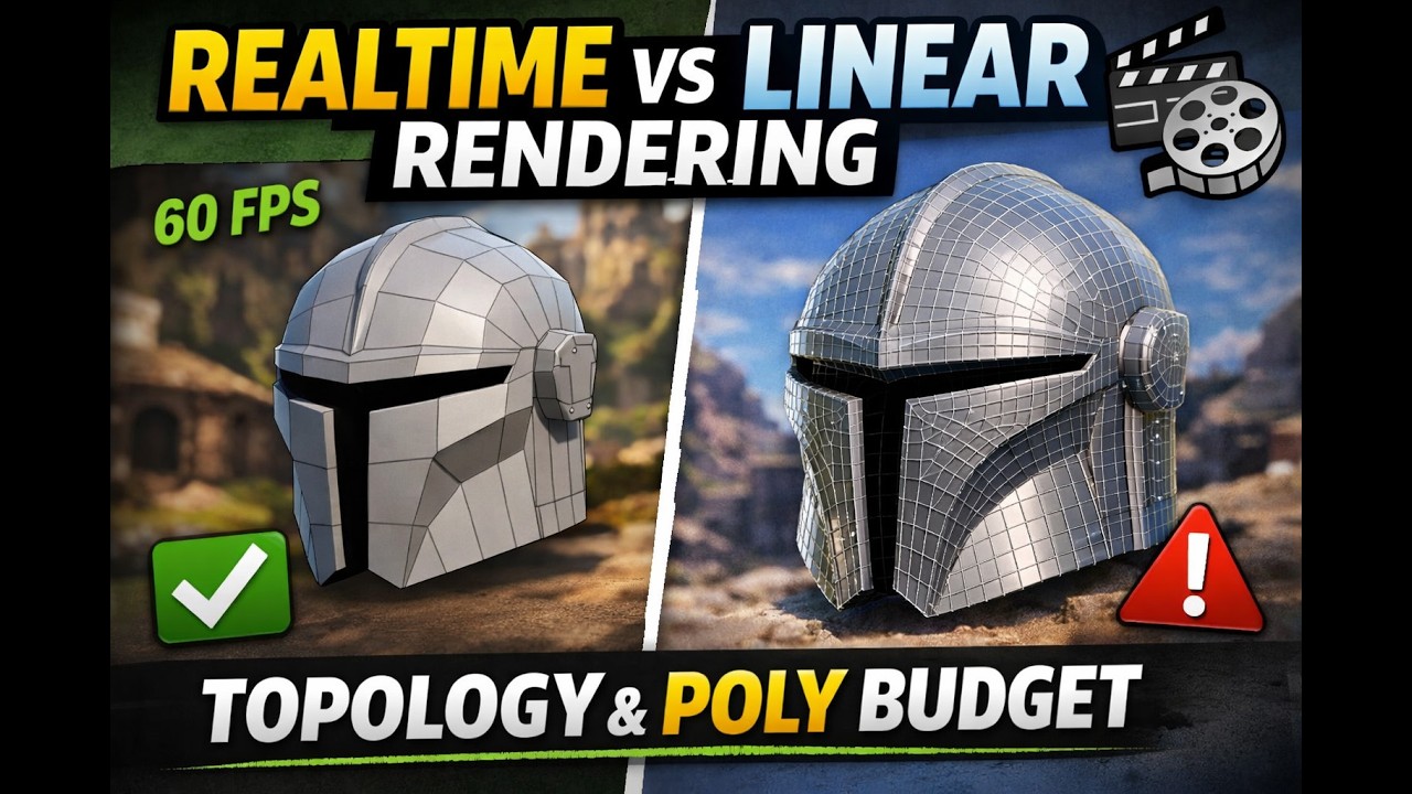 Linear vs Realtime Rendering in Maya — Why It Changes Your Modeling Decisions