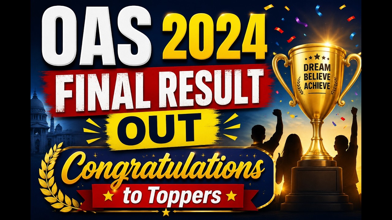 OCS 2024 FINAL RESULT OUT #ocs #result #civilservices #oas