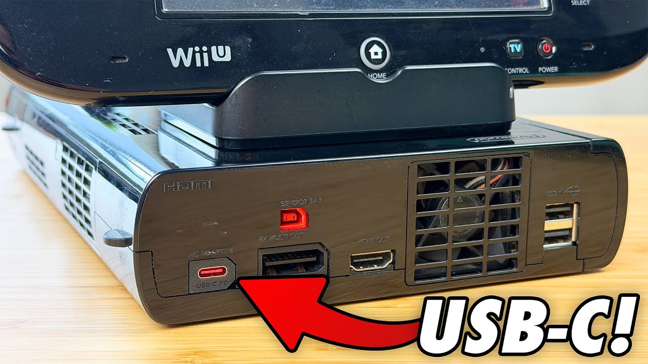 Питание Wii U через USB-C! | Wii U...SB-C Mod