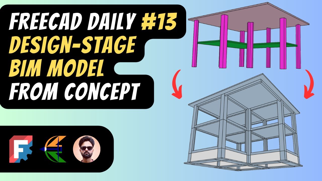 FreeCAD Daily #13: Creating a Design-Stage BIM Model